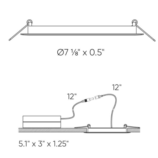 Panneau lumineux rond coupe-feu de 6" – Image 4