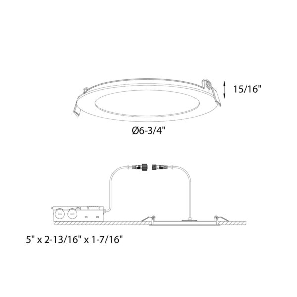 Panneau lumineux rond de 6" – Image 4