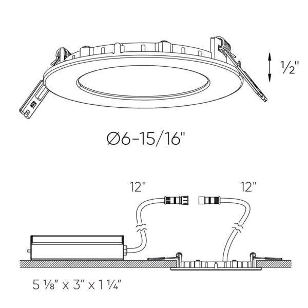 6" round panel light - Image 3