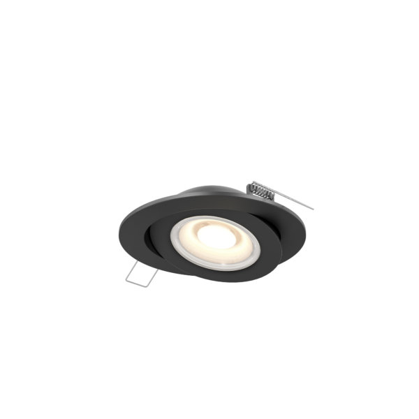 4" flat round gimbal recessed