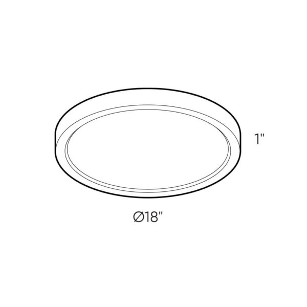 18" round flush mount - Image 6
