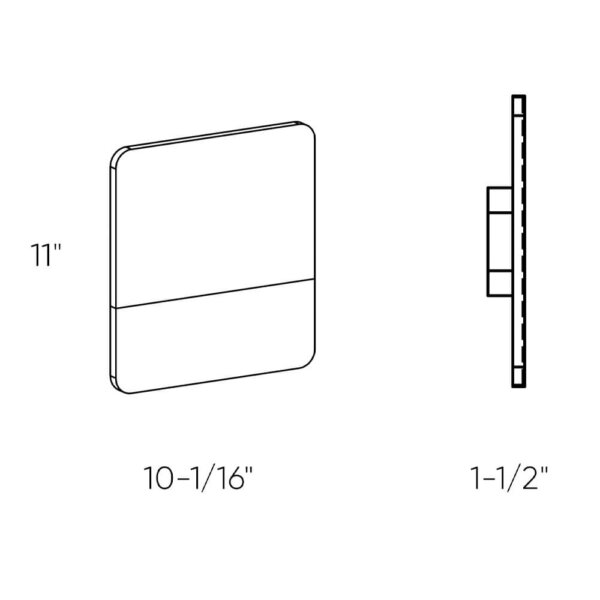 10" square wall sconce - Image 7