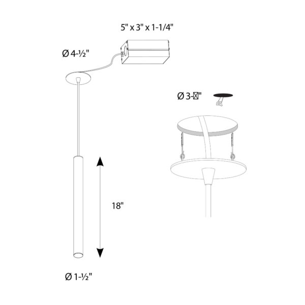 18" cylindrical pendant - Image 8