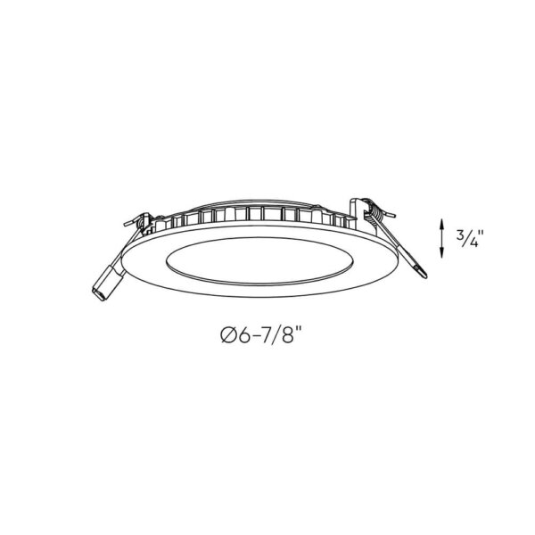 6" round smart panel light - Image 4