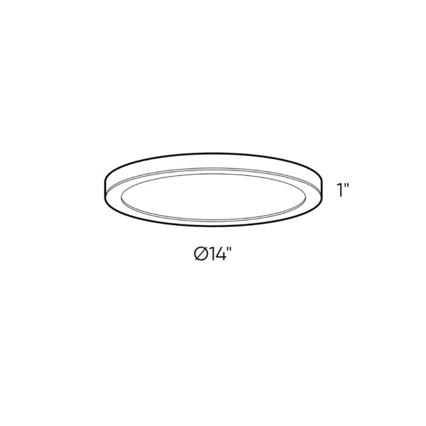 14" round flush mount - Image 7