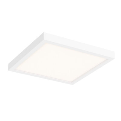 10" square flush mount - White