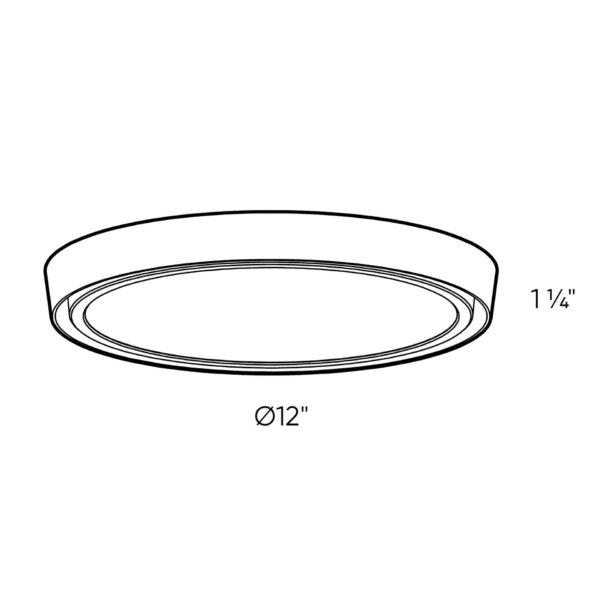 12" dual-light flush mount - Image 6
