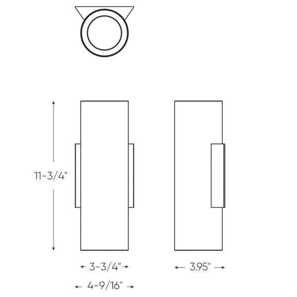 Applique murale cylindrique de 12" – Image 4