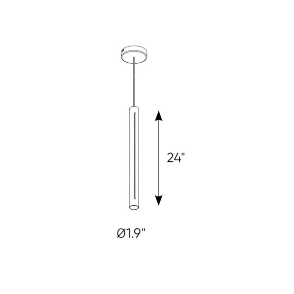 Suspension cylindrique de 24" – Image 8