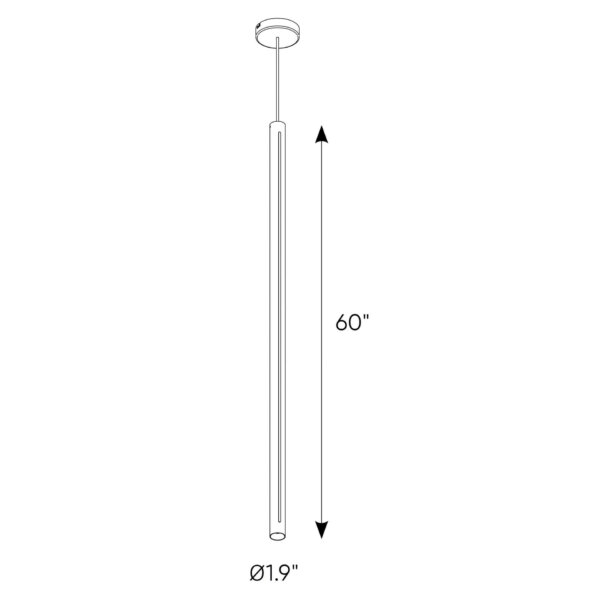 60" cylindrical pendant - Image 8