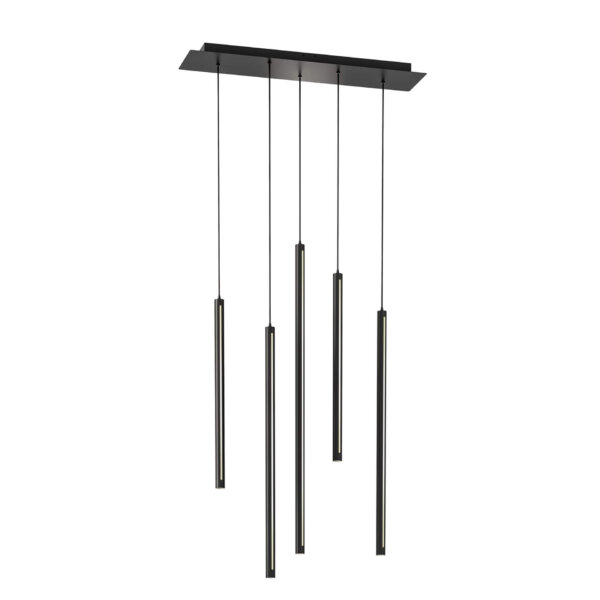 5-light squarecluster pendant