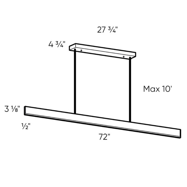 72" linear pendant - Image 6