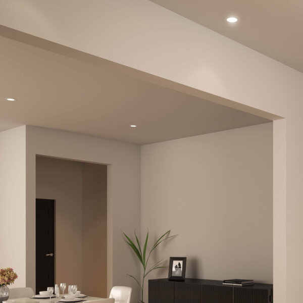 Panneau lumineux rond de 6" avec garnitures interchangeables – Image 2