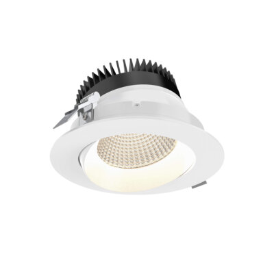 6" round regressed gimbal downlight