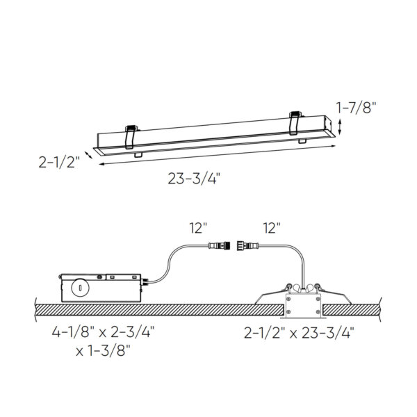 24" linear recessed light - Image 6