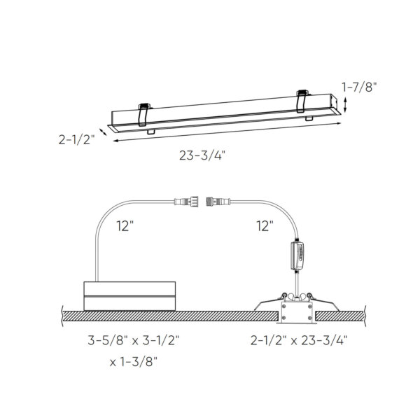 24" linear smart recessed light - Image 5
