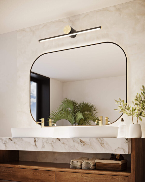 36" two-toned wall light - Image 2