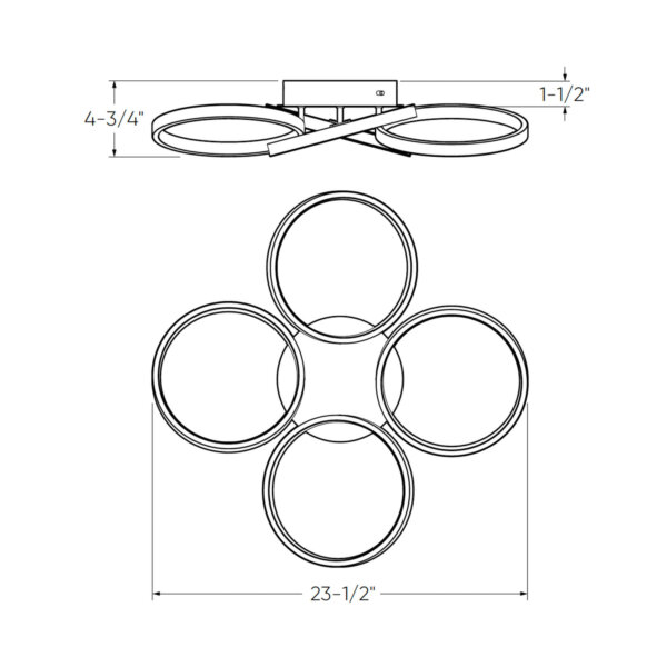 Plafonnier de 24" – Image 4