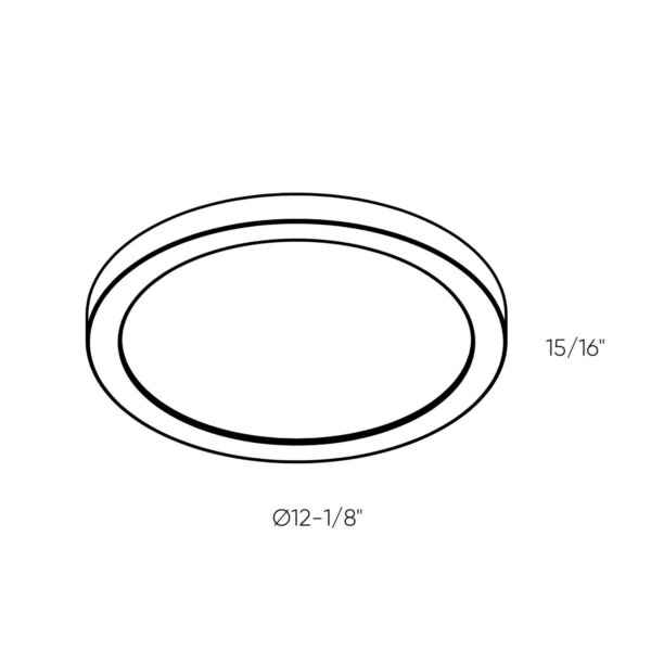 12" round flush mount - Image 5