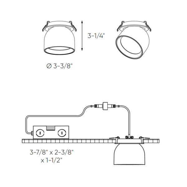 Encastré à Encastré de 3" – Image 8
