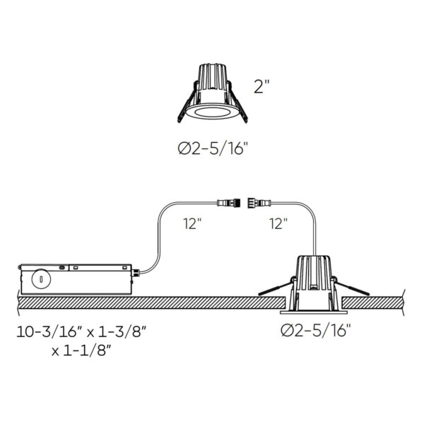 1" round regressed downlight - Image 4