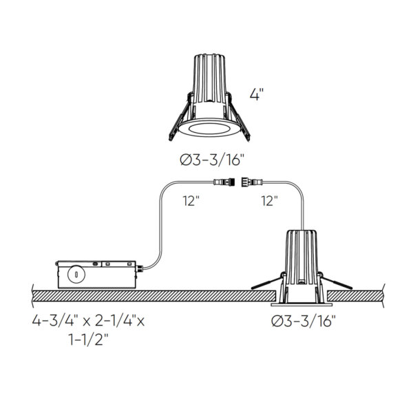 2" high-powered regressed downlight - Image 4