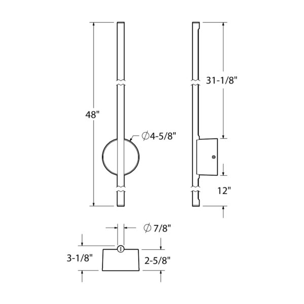 48" linear wall sconce - Image 3