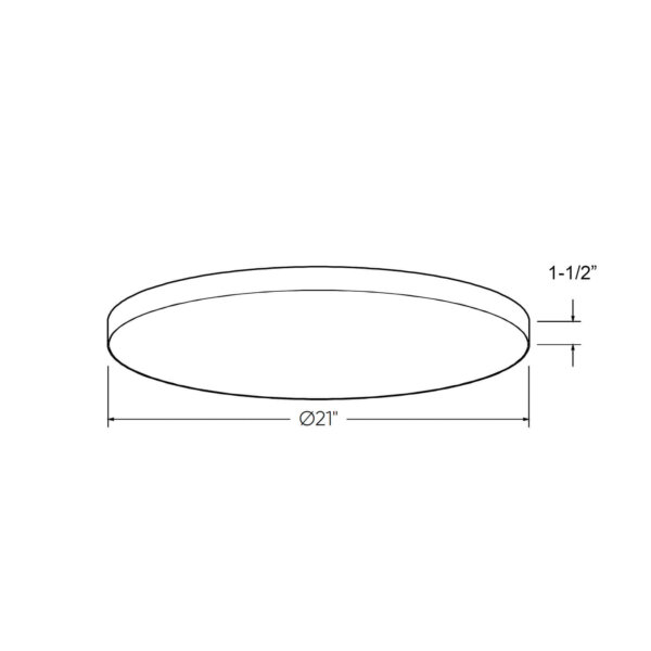 Plafonnier sans bord de 21" – Image 4