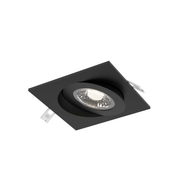 4" flat square gimbal recessed