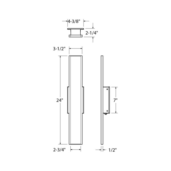 24" wall sconce - Image 3
