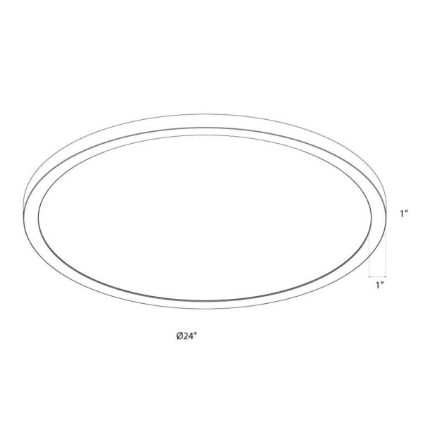 24" round flush mount - Image 5