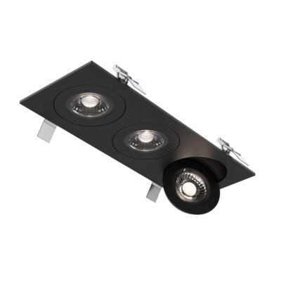 Encastré plat triple 4" encastré