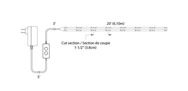 20' COB tape kit - Image 3