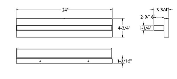 24” adjustable linear wall light - Image 7