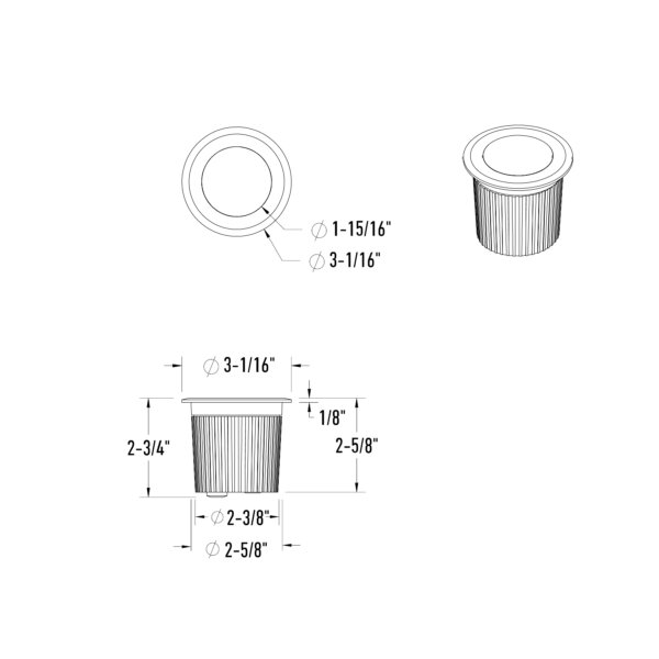 2" recessed ground well light - Image 3