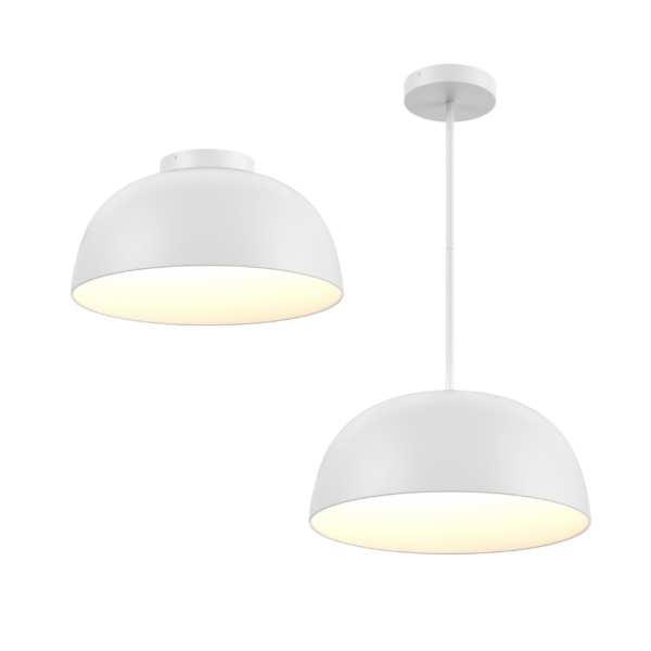 20" 2-in-1 flush mount and pendant - Image 11